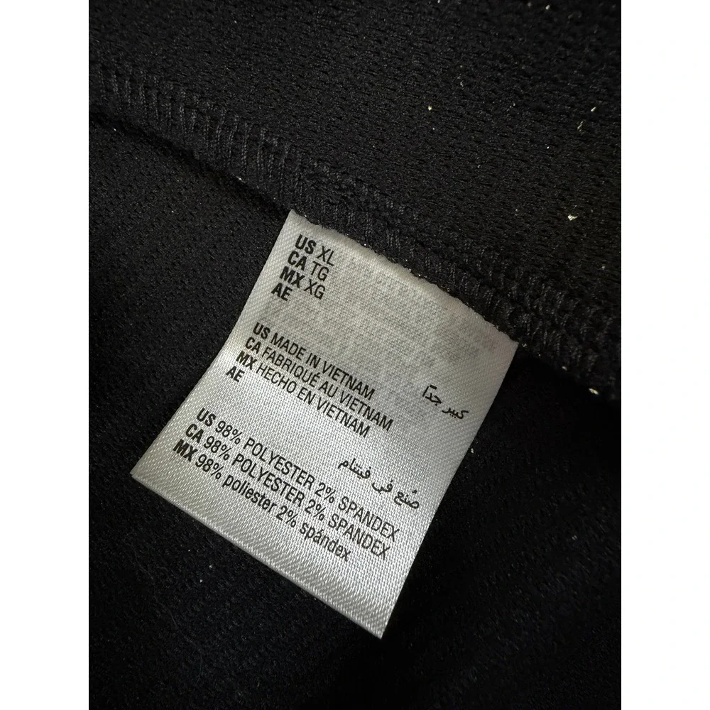 JM Collection Womens XL Black‎ Gold Metallic Abstract Button Front Jacket
